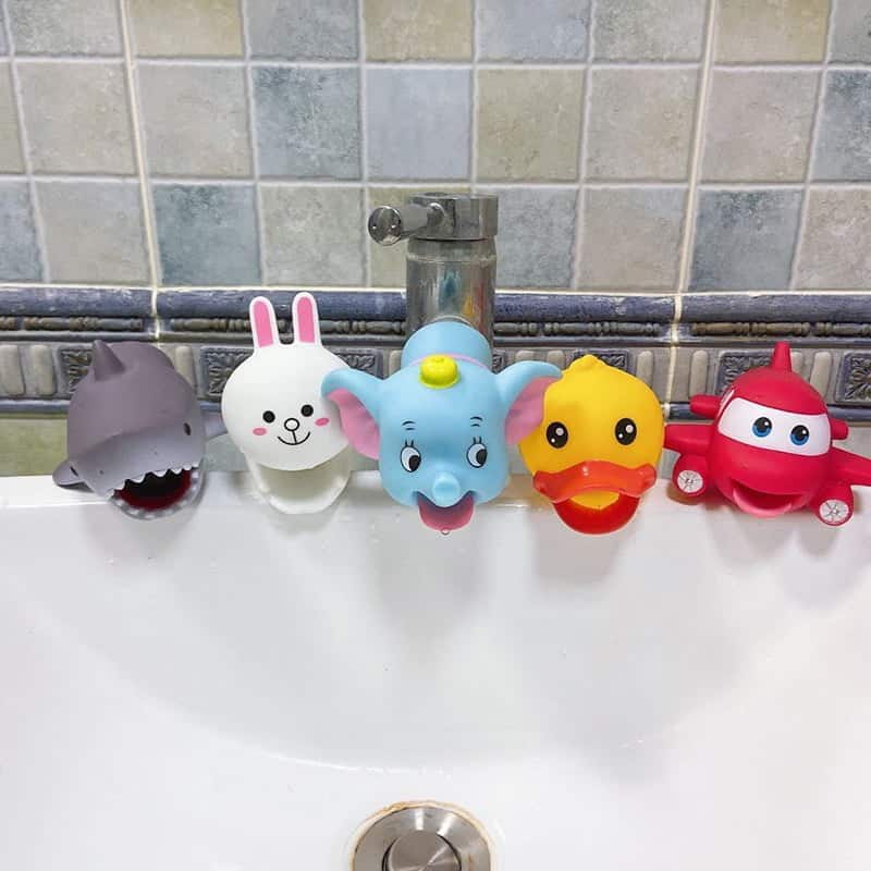 Animal-Shaped Faucet Extender for Kids - nunitoys
