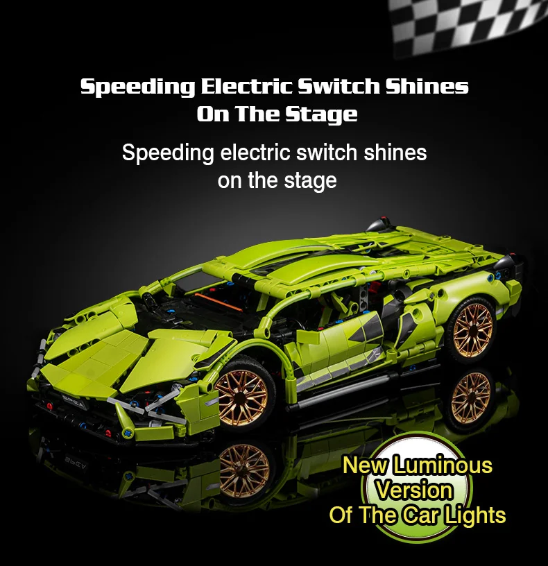 Remote Control Sports Car, Building Block Toy for Kids