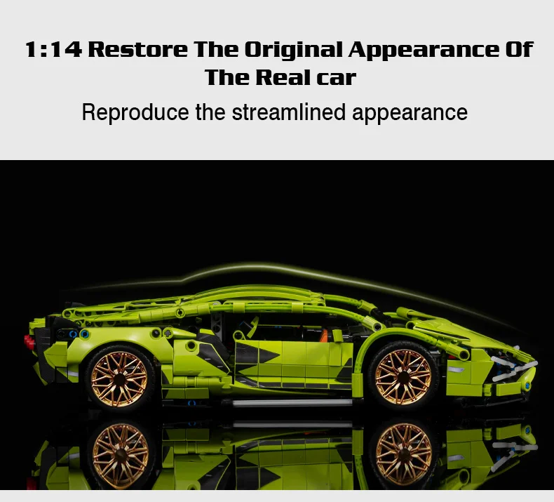 Remote Control Sports Car, Building Block Toy for Kids