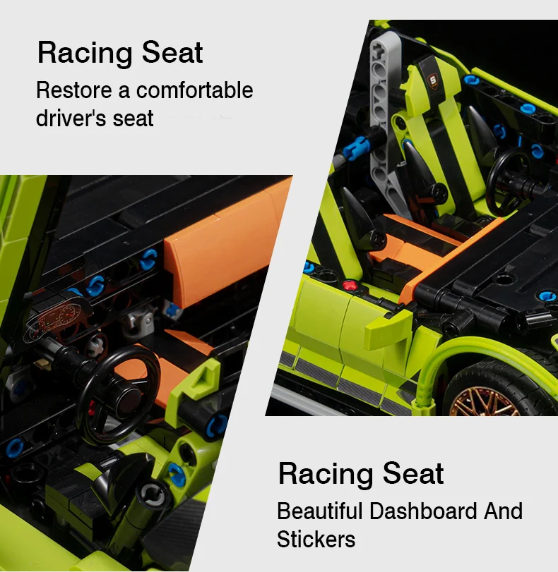 Remote Control Sports Car, Building Block Toy for Kids