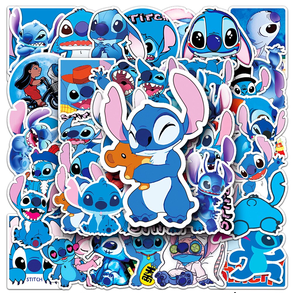 Pegatinas de Disney Lilo y Stitch   50/100 Unidades