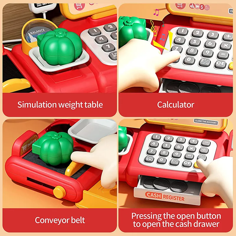 Cash Register Toy for Kids with Scanner and Credit Card Cash Register Toy for Kids with Scanner and Credit Card