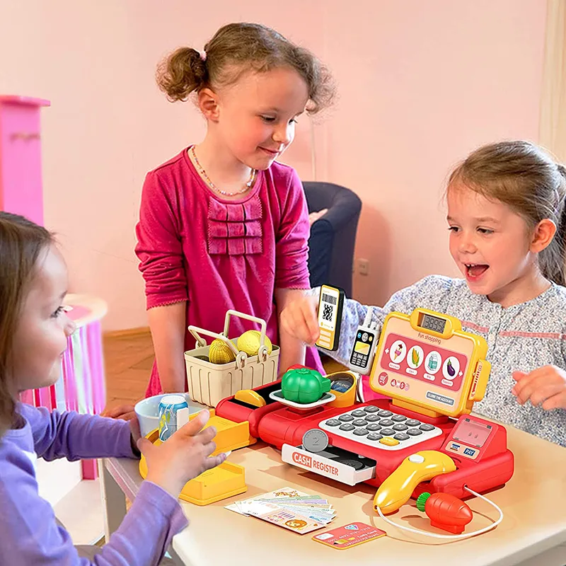 Cash Register Toy for Kids with Scanner and Credit Card Cash Register Toy for Kids with Scanner and Credit Card