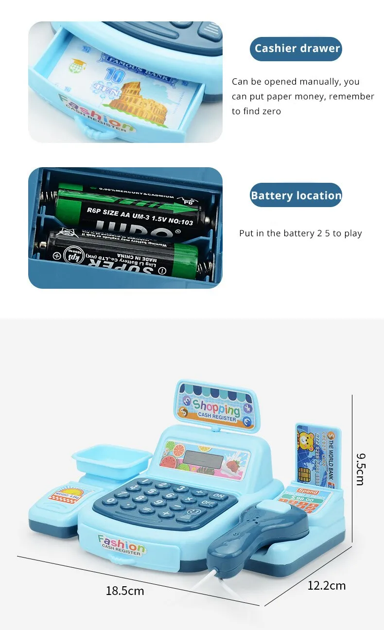 Cash Register Toy for Kids Cash Register Toy for Kids