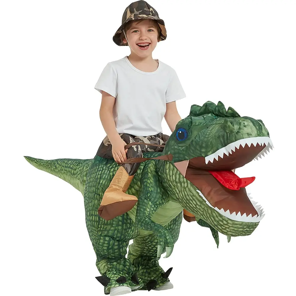 Disfraz de Dinosaurio Inflable para Niños y Adultos Disfraz de Dinosaurio Inflable para Niños y Adultos