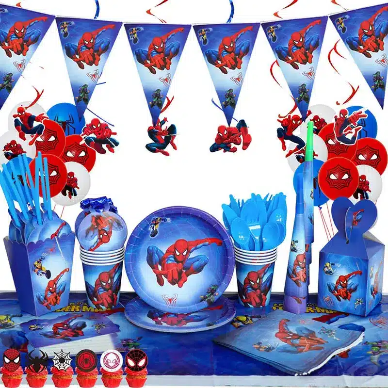 Fournitures et Décorations d'anniversaire Spiderman