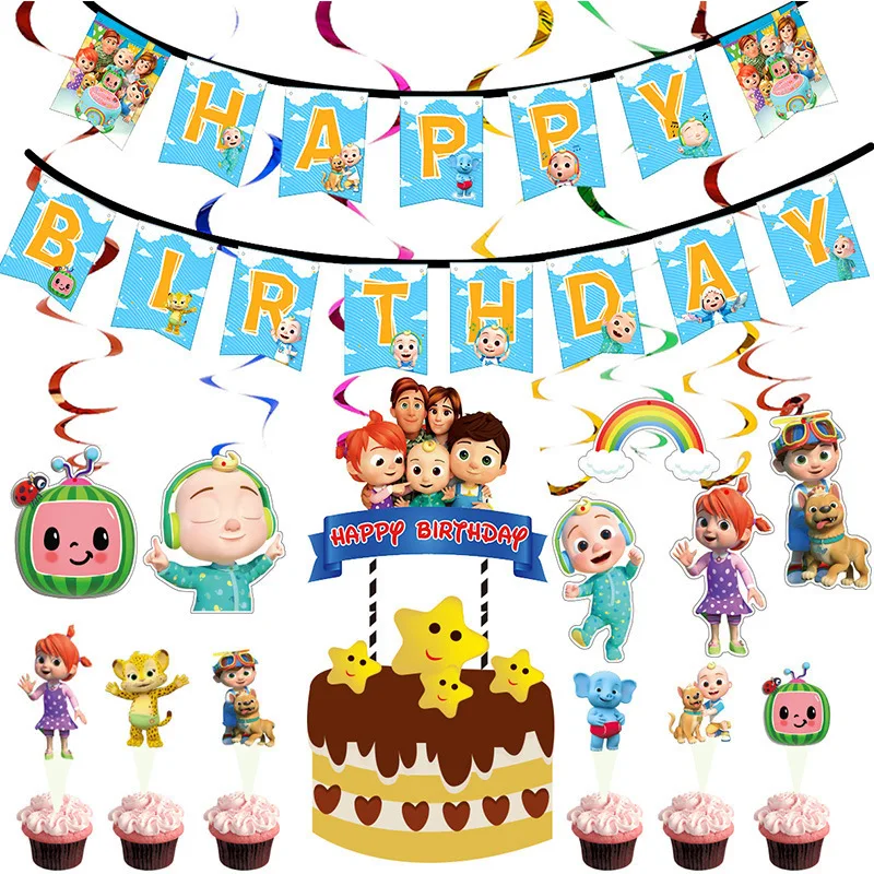 Accesorios de Cumpleaños de Cocomelon Accesorios de Cumpleaños de Cocomelon