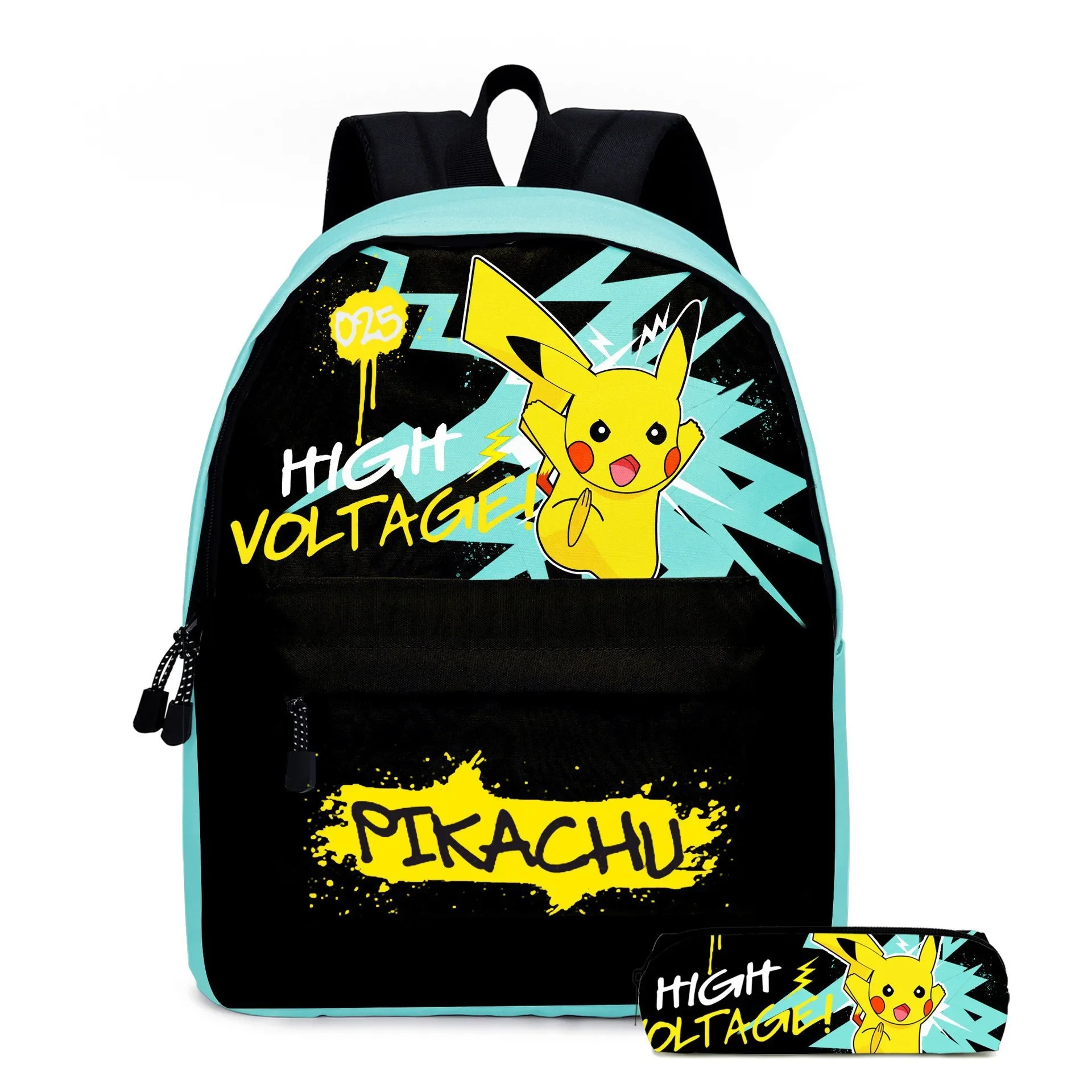 Pokemon Backpack for School Including Pencil Case