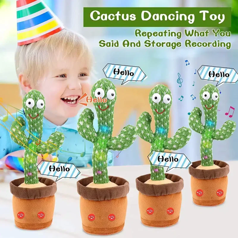 Dancing Talking Cactus Toy with Recording Function