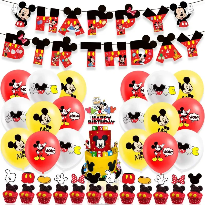 Decoraciones de Cumpleaños de Mickey Mouse