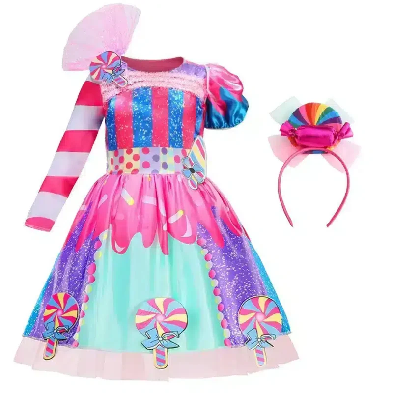 Candy Dress Costume for Girls – A Colorful Princess Outfit