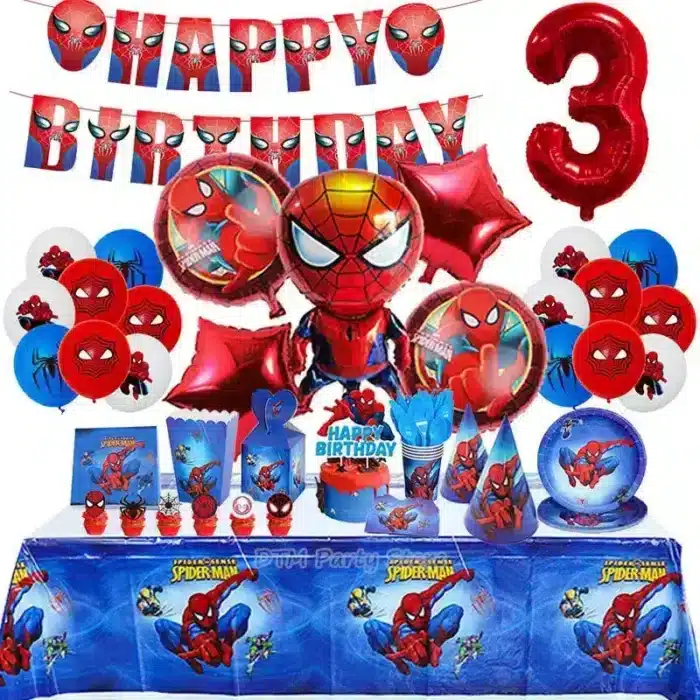 Spiderman Birthday Decorations Supplies