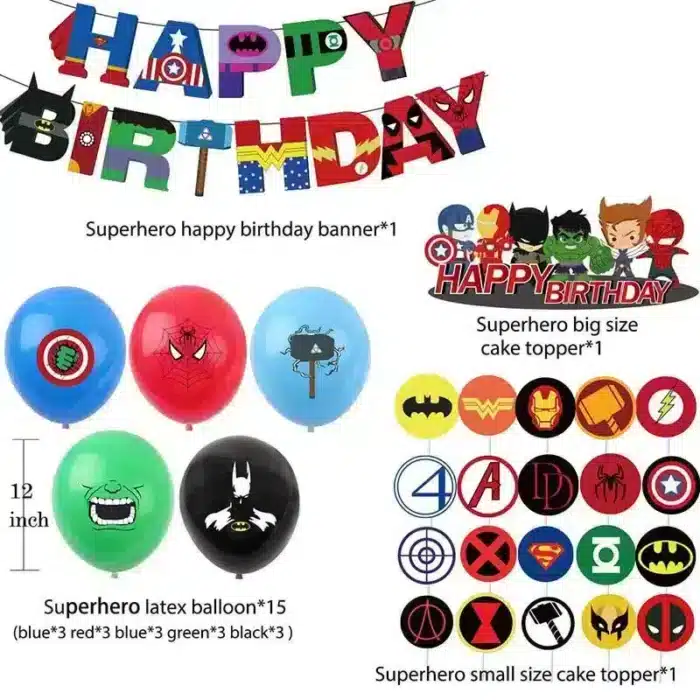 Marvel Avengers Birthday Decorations