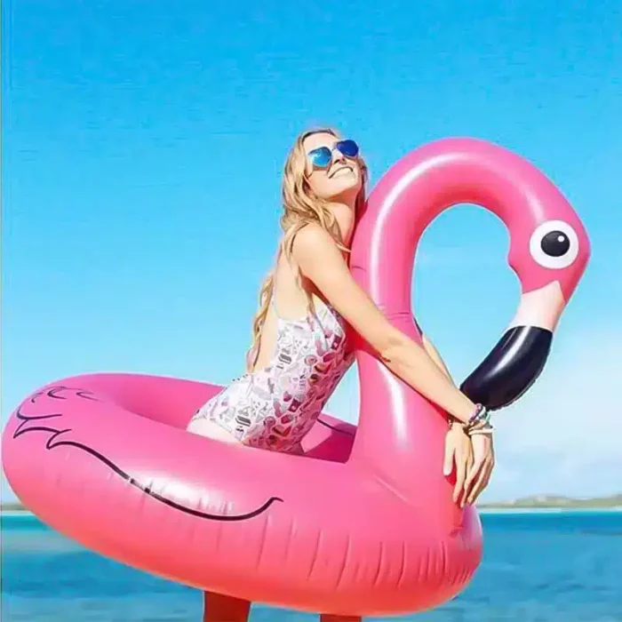 Inflatable Pink Flamingo for Pool