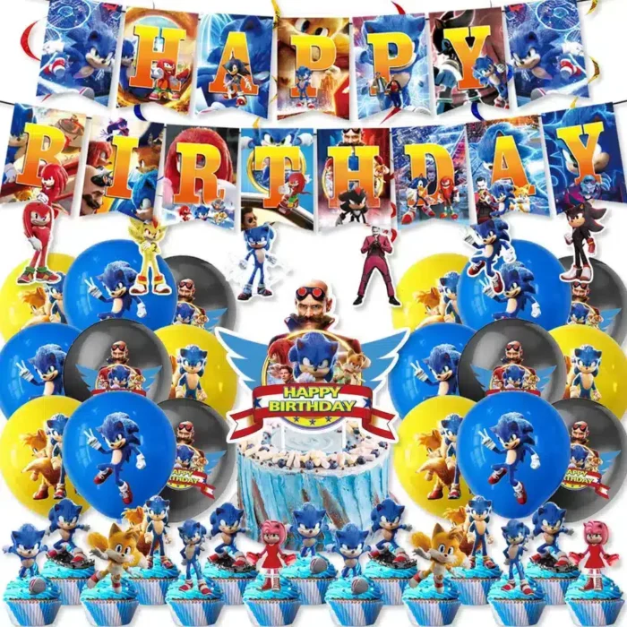 Sonic the Hedgehog Birthday Decorations