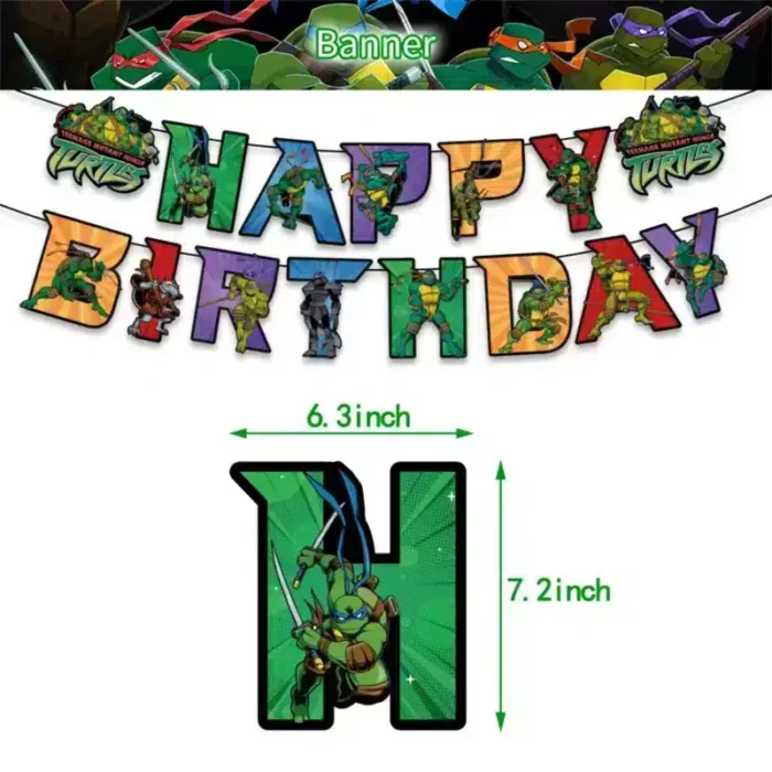 Ninja Turtles Birthday Decoration Accessories