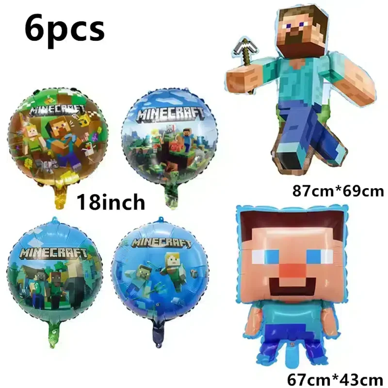 Accesorios de Cumpleaños de Minecraft