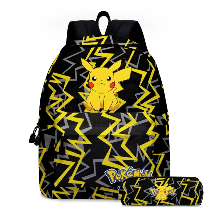 Pokemon Backpack for School Including Pencil Case