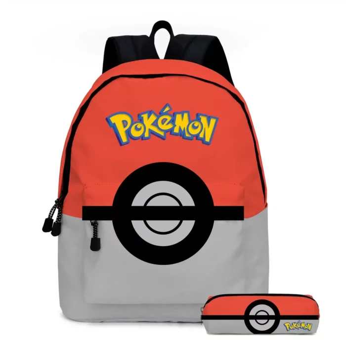 Pokemon Backpack for School Including Pencil Case