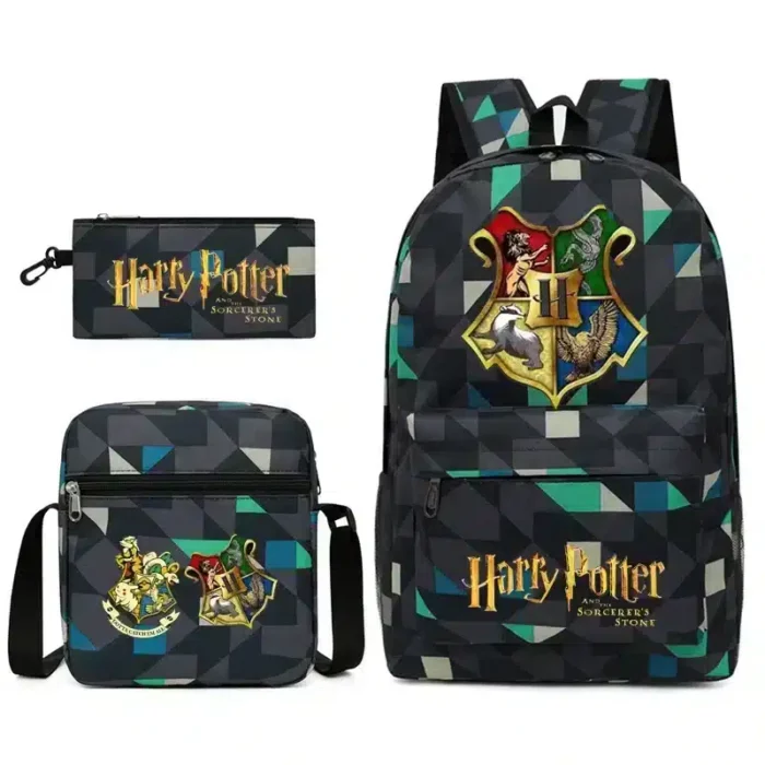 Harry Potter School Bag with Small Bag and Pencil Case