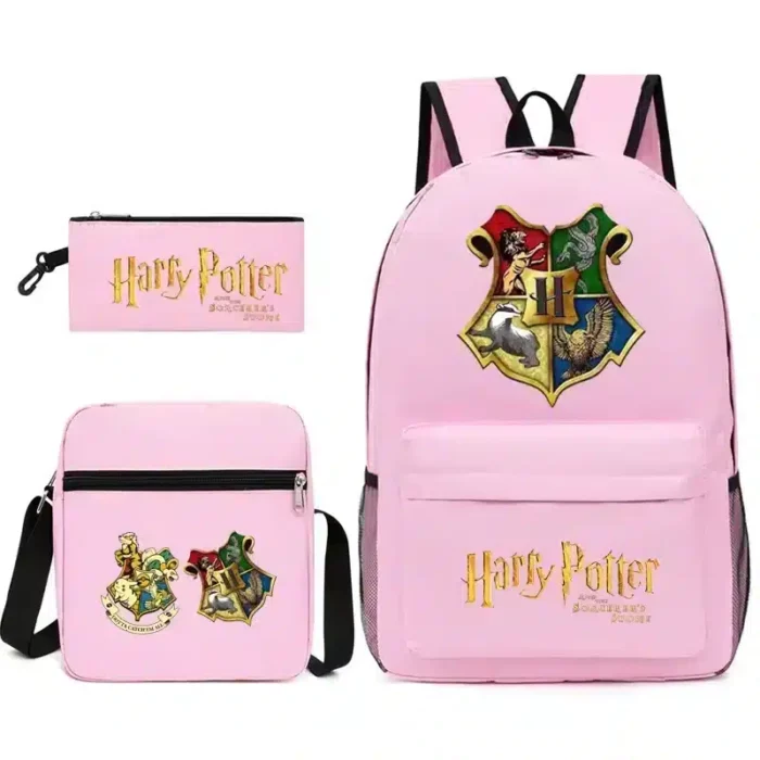 Harry Potter School Bag with Small Bag and Pencil Case