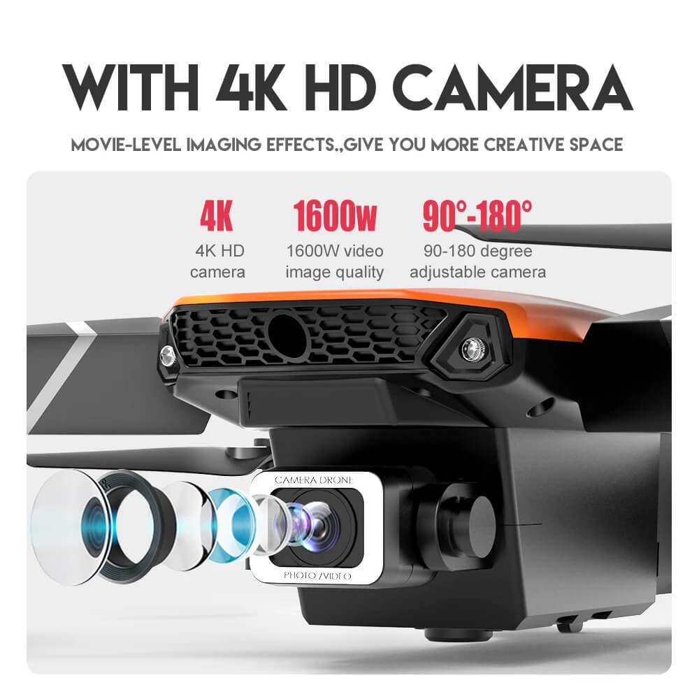 Professional Camera Drone Equipped with a 4K and 1080p High Resolution Camera