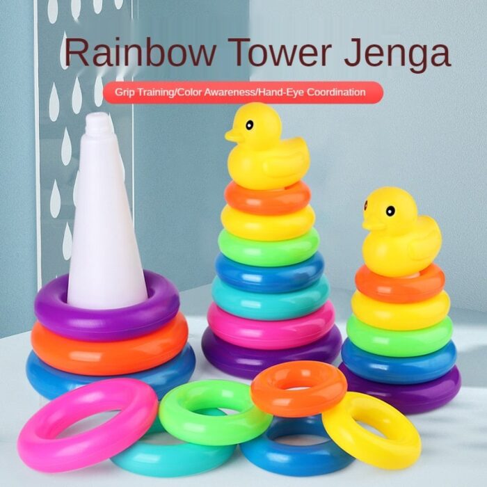 Stacking Rings Tower  Toy for Babies   Educational Toy