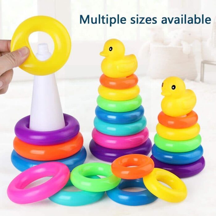 Stacking Rings Tower  Toy for Babies   Educational Toy