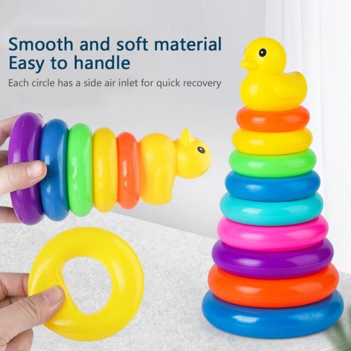 Stacking Rings Tower  Toy for Babies   Educational Toy