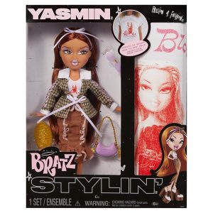 Bratz Stylin’ Yasmin Fashion Doll with Customizable T-Shirt & Accessories