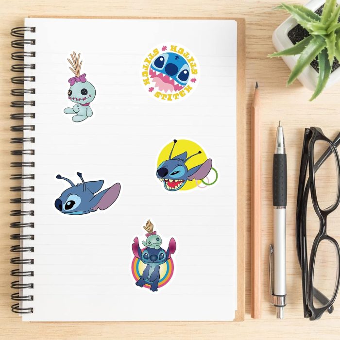 Stitch Stickers Pack – 100 Waterproof Vinyl Stickers for Kids & Teens