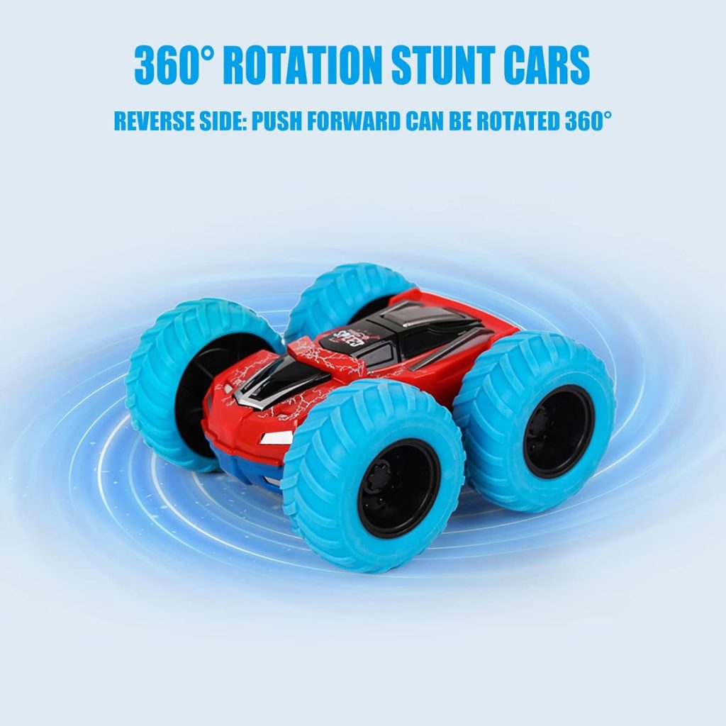 Double Sided Flip Car with Rotating Wheels for Kids