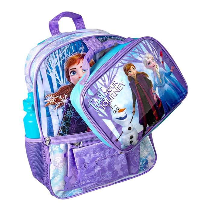 Frozen School Backpack Set – 5 Piece Backpack Set with Anna, Elsa & Olaf