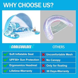 Inflatable Water Hammock with Canopy