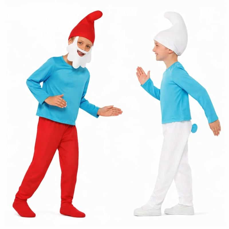 Smurfs Costume for Kids – Comfortable Blue Themed Dress Up Fun