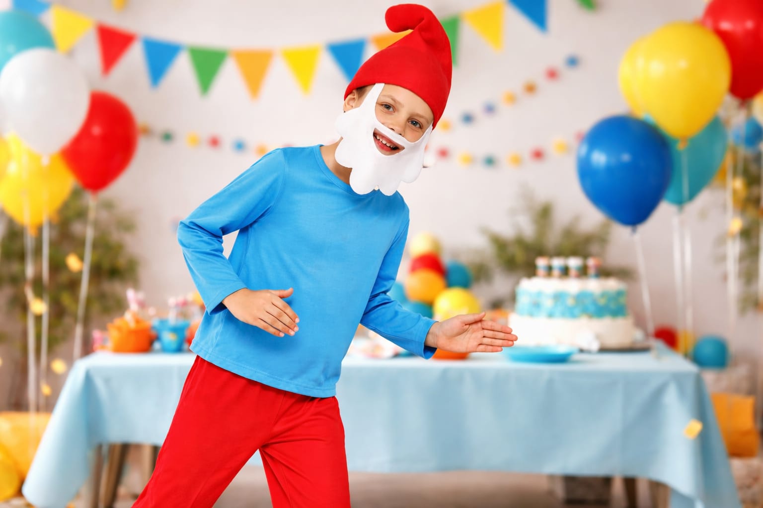 Smurfs Costume for Kids – Comfortable Blue Themed Dress Up Fun