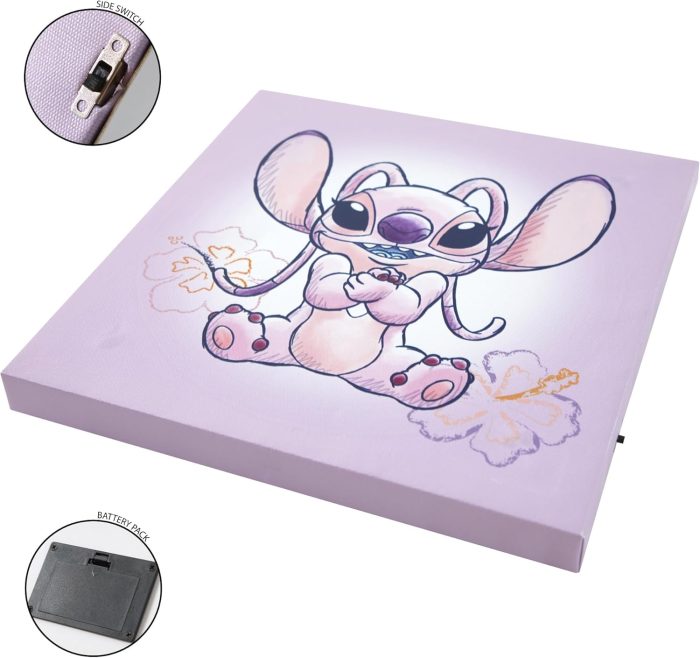 Disney Stitch 4 Pack LED Canvas Wall Art – Magical Room Décor for Kids