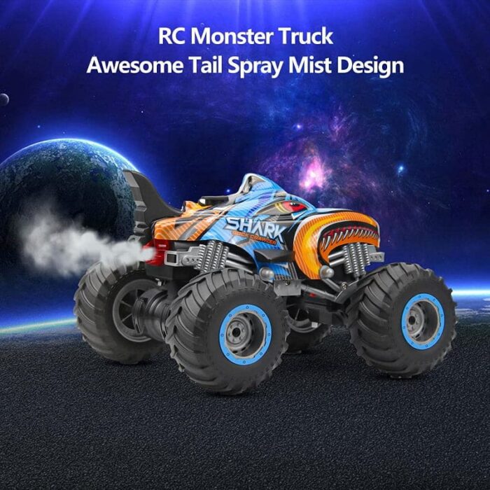 Remote Control Off Road Car for Kids with Sound Effects and Light Spray