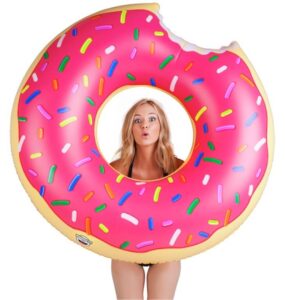 Bouée Gonflable en Forme de Donut pour Piscine