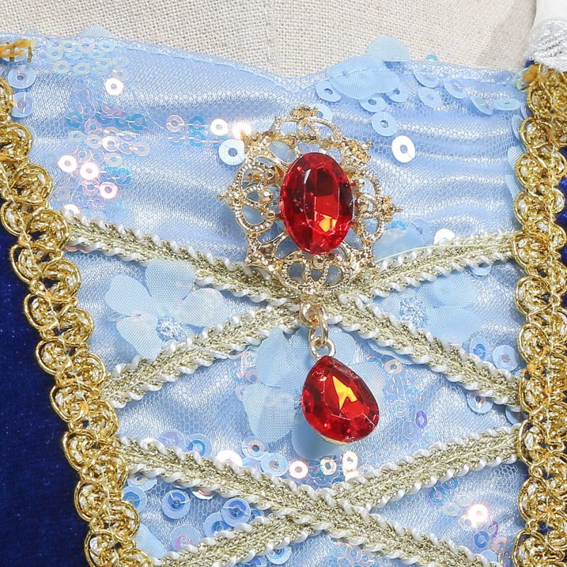 תחפושת שלגיה לילדות – שמלת נסיכה נוחה לפורים ולאירועים