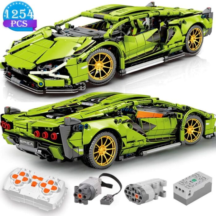 Remote Control Sports Car, Building Block Toy for Kids