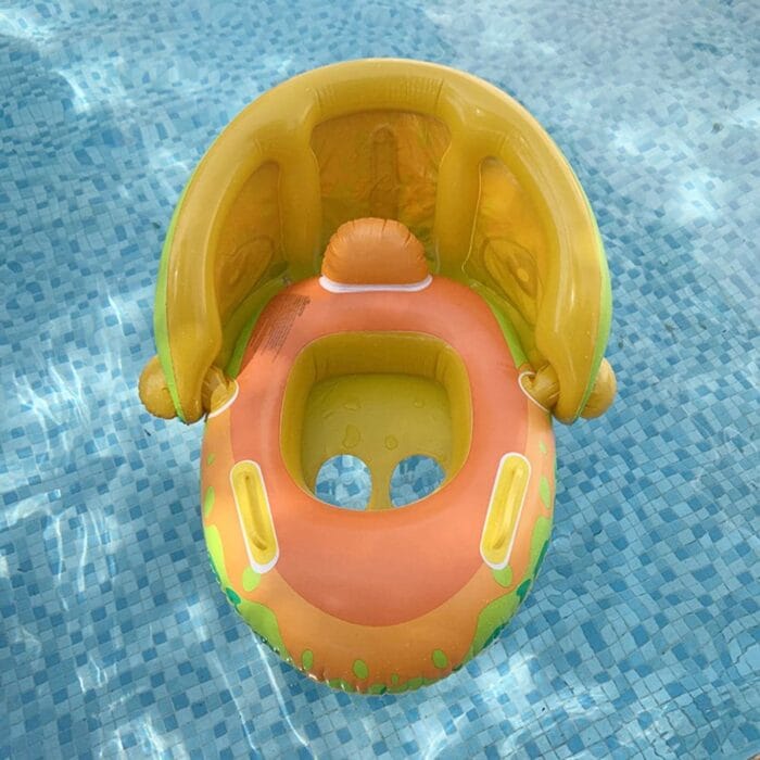 Inflatable Baby Float with Removable Canopy