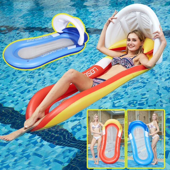 Inflatable Water Hammock with Canopy