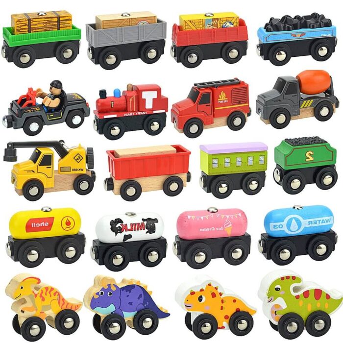 Wooden Magnetic Train Toy for Kids