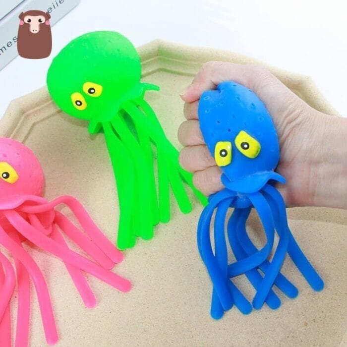 Octopus Shape Stress Ball Water Squirter