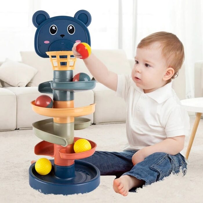 Baby Rolling Ball Tower Toy