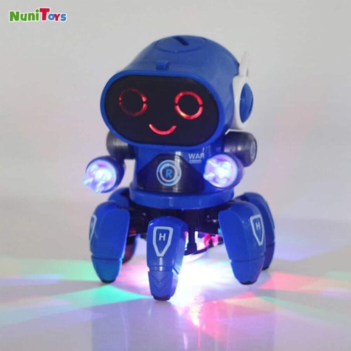 Smart Dancing Robot with Six Claws and LEDs