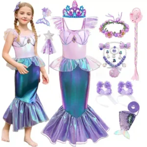 Déguisement de la Petite Sirène Ariel pour Filles