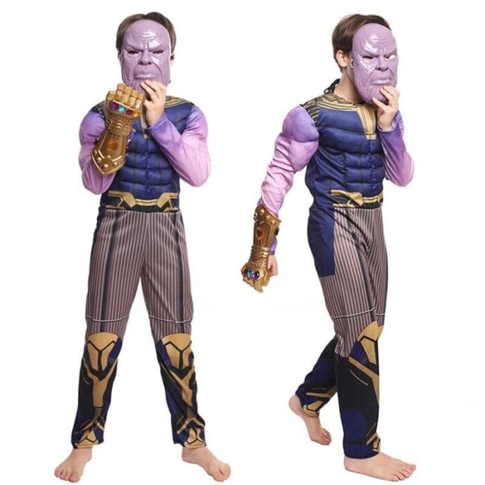 Thanos Costume for Kids   Mask and Glove Included