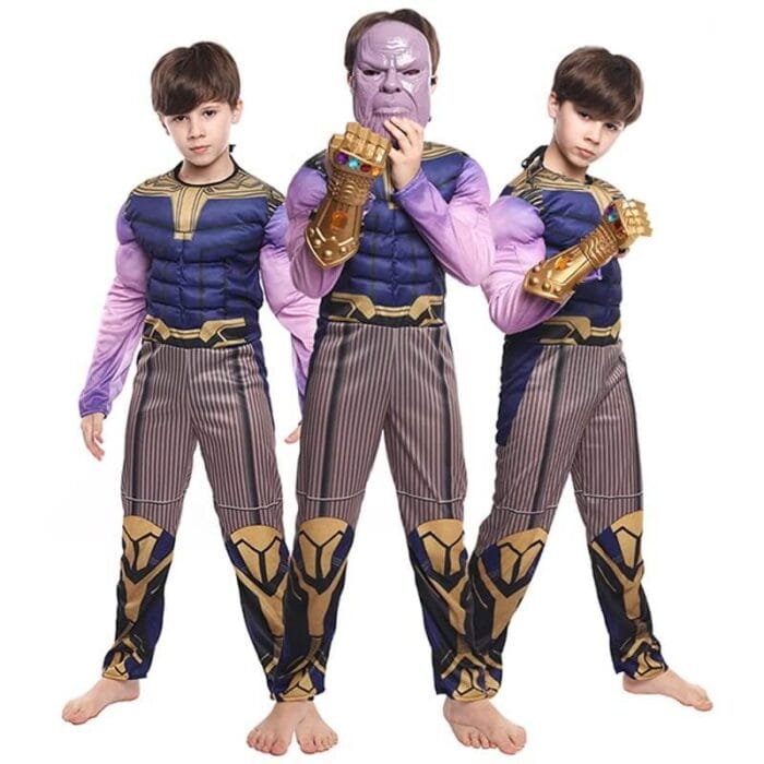 Thanos Costume for Kids   Mask and Glove Included